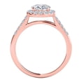 thumbnail image 3 of Mauli Jewels Engagement Rings for Women 3/4 Carat Halo Daimond Engagement Ring 4 Prong-Setting14K Solid Rose Gold, 3 of 6