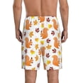 thumbnail image 3 of Kdxio Cartoon Squirrel Print Mens Sleep Shorts Bottoms Soft Comfy Pajama Wear Pants with Drawstring Pockets, 3 of 7