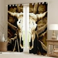 thumbnail image 2 of Erosebridal Rideaux Vache des Highlands Lot de 2 (42x63), Rideaux Occultants 30 %-50 % Animaux de Ferme, Déco Florale Tournesol, 2 of 5