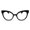 Black, variant on 2SeeLife Oversized TR-90 Cat Eye Reading Glasses for Women – Narrow-Medium Fit, Durable and Sturdy Frame, Premium Readers, Black, +1.50