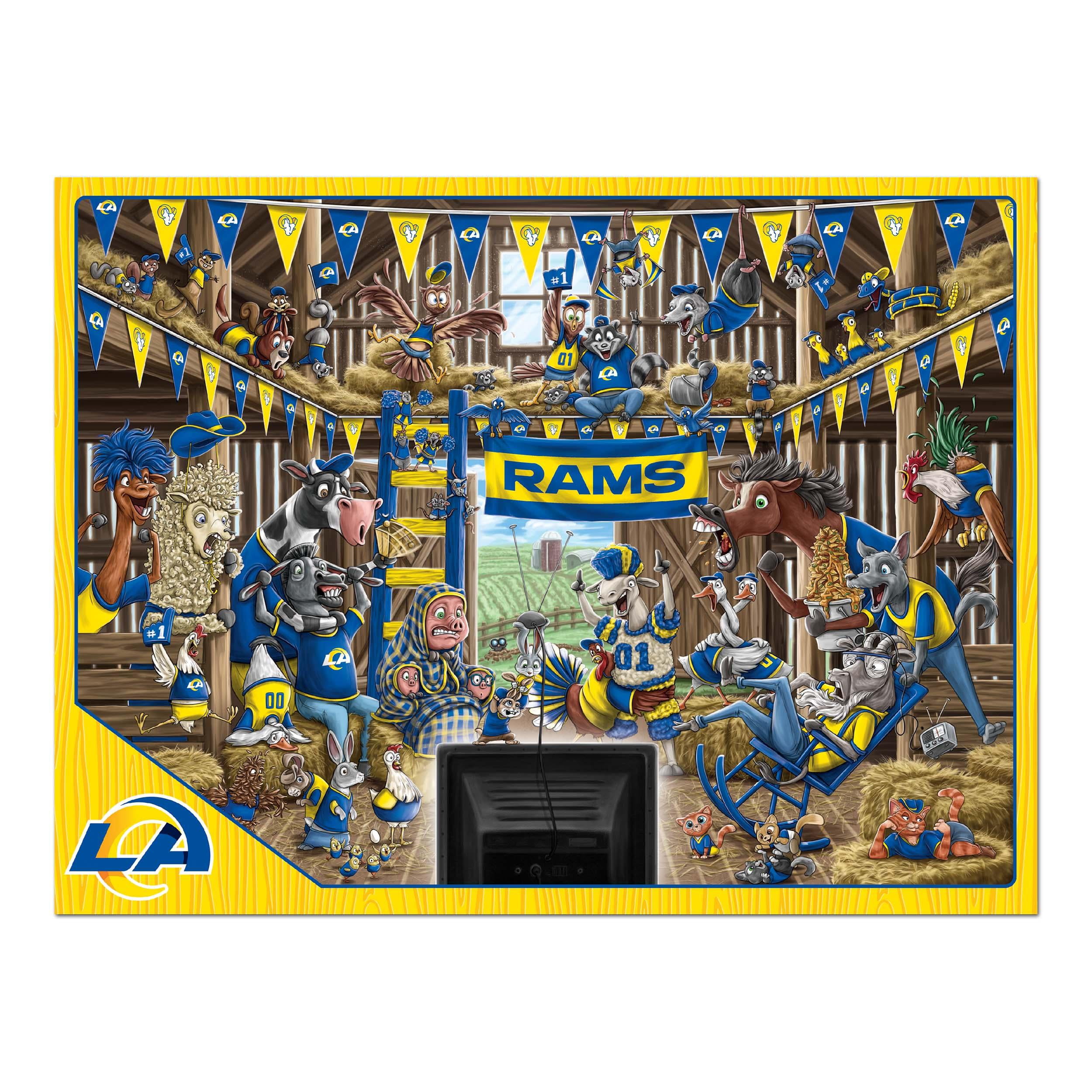 YouTheFan NFL Los Angeles Rams Barnyard Fans Puzzle - 500 Piece