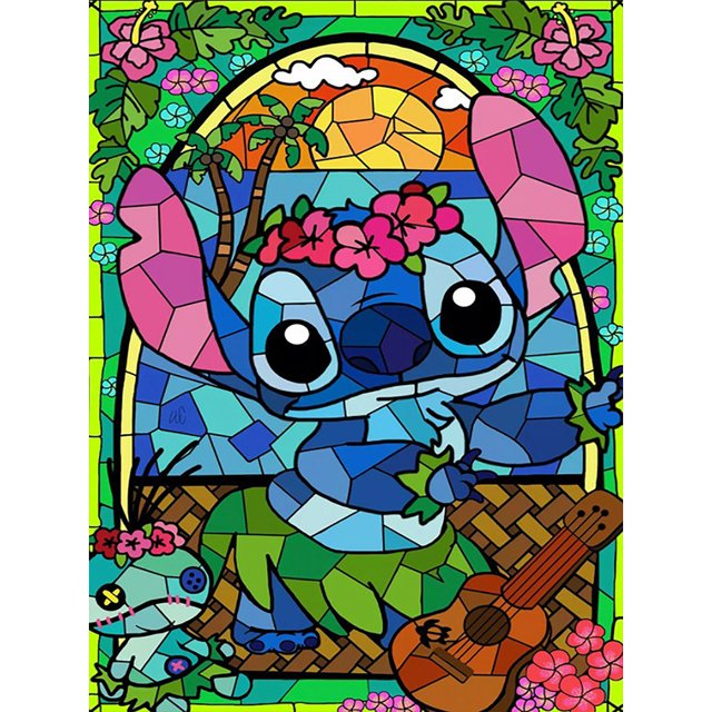 (ZQ338) Serie Dibujos Animados Puntada Llena Diamantes Resina 30*40CM