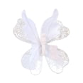 thumbnail image 4 of Adorno colgante de pared con forma de mariposa artificial, fondo brillante decorativo. Blanco, 4 of 9