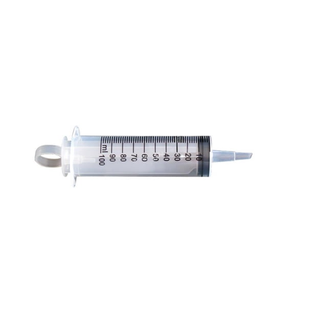 Plastic Syringes Large Capacity Needleless Injector Labs Measuring
