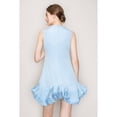 thumbnail image 5 of Flutter Ruffle Hemline Sleeveless Mini Dress, 5 of 12