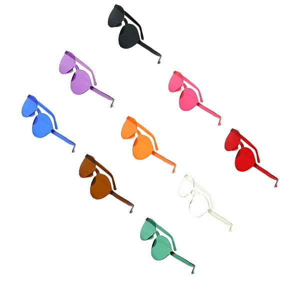 unbranded  9 Pcs Small Sunglasses Oversized Sunglasses- Eyeglasses Miss