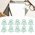 thumbnail image 1 of Shaped Paper Clips, Cute Paper Clips Metal Material Light Portable Green  for School, 1 of 8