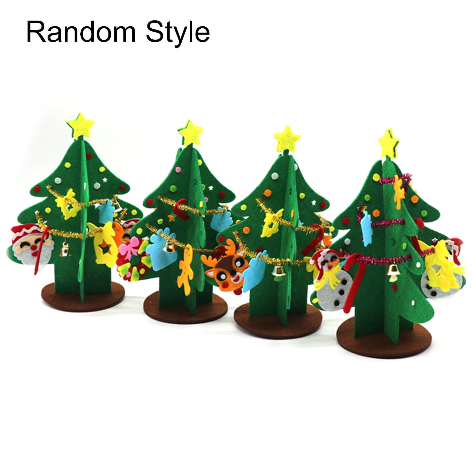 Dianhelloya 1 Set Christmas Tree Craft Assembly Easily Decorative Non dianhelloya-1-set-christmas-tree-craft-assembly-easily-decorative-non