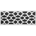 thumbnail image 2 of Gorgeous Home Linen 15-Piece Bathroom Set 2-Rugs/Mats, 1 -Fabric Shower Curtain, 12-Fabric Covered Rings Geometric Black, 2 of 5