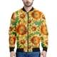 thumbnail image 4 of Chaqueta con cremallera y estampado 3D de girasoles para hombre, sudaderas con capucha y estampado floral de plantas, abrigos de gran tamaño de manga larga para la calle, 4 of 5