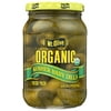 (6 pack) Mt. Olive Organic Kosher Whole Baby Dill Pickles, 16 fl oz Jar