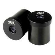 AmScope Pair of 25x Microscope Eyepieces (23mm)