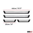 thumbnail image 4 of 2015-2026 Land Rover Discovery Sport Door Sill Scuff Plate Scratch Protector Sport Brushed Stainless Steel 4Pcs, 4 of 8