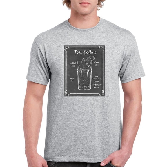 Mixology Tom Collins T-Shirt Men -Ethan Harper Designs, Male XX-Large