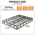 thumbnail image 6 of Maenizi 9 inch California King Box Spring Bed Base, 3000 lbs Heavy Duty Metal Mattress Foundation with Fabric Cover, Easy Assembly, 6 of 6