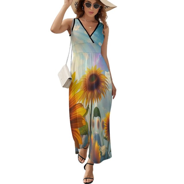 Sunflower Vestido Sin Mangas , Vestidos De Lujo Para Ocasiones Oficiales