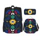 thumbnail image 1 of Disketp Colorful Mexican Flower Mochila Estampada de Gran Capacidad con Lonchera y Estuche, Set de 3 Piezas para Estudiantes, 1 of 7