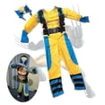 thumbnail image 1 of Kids Wolverine Costume Boy Superhero Jumpsuit Kids Halloween Cosplay Mask/wolf Claw Props Fantasy-G 2Pcs Set M(120-130CM), 1 of 5