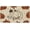 Boho Dark Orange, variant on Halloween Pumpkin Door Mat, 17 x 30 Inch Retro Graffiti Plaid Welcome Doormat Decorative Home Floor Mat, Non Slip Rubber Back and Strong Water Absorption for Outdoor Indoor Entrance Decor