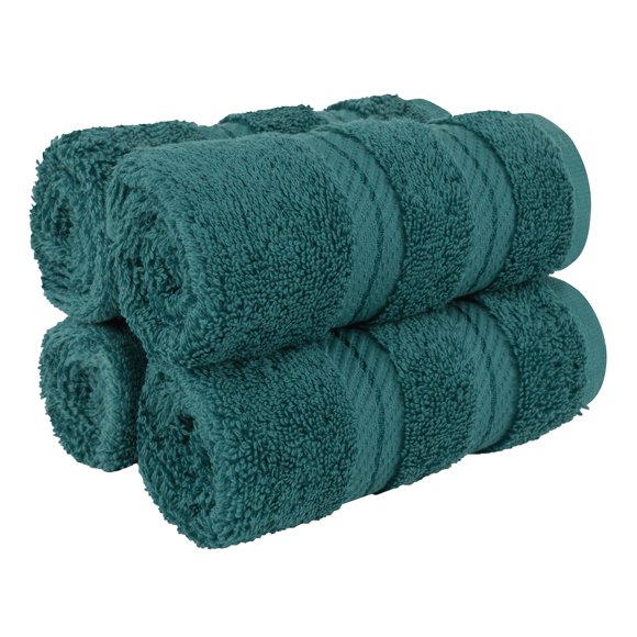 Juego de Paños de Algodón 100% Americano Suave Linen 600 GSM, 4 Piezas
