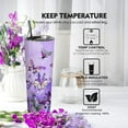 thumbnail image 4 of Butterfly Tumbler with Lid and Straw,Butterfly Gifts for Women Mom Daughter Girlfriend Teenage Girls Bridesmaid,Purple Butterfly 20 Oz Skinny Tumbler Water Bottle Travel Coffee Cup Mug, 4 of 6