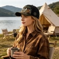 thumbnail image 2 of SHJHENG Parks Adventure Collection Baseball Cap Vintage Wildlife Graphic Trucker Hat Outdoor Nature Scene Embroidered Hat With Bear, 2 of 5