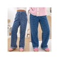 thumbnail image 2 of WIFORNT Women High Rise Jeans Fashion Casual Heart Pattern Straight Leg Denim Pants with Pockets, 2 of 7