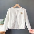 thumbnail image 2 of MKOSPLRT Crochet Cardigans for Girl 0-13Y Button Closure Bolero Shrug Long Sleeve Hollow Out Knit Cardigan Sweaters for Fall, 2 of 4