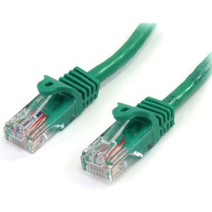 - StarTech 15 ft Green Snagless Cat5e UTP Patch Cable Green