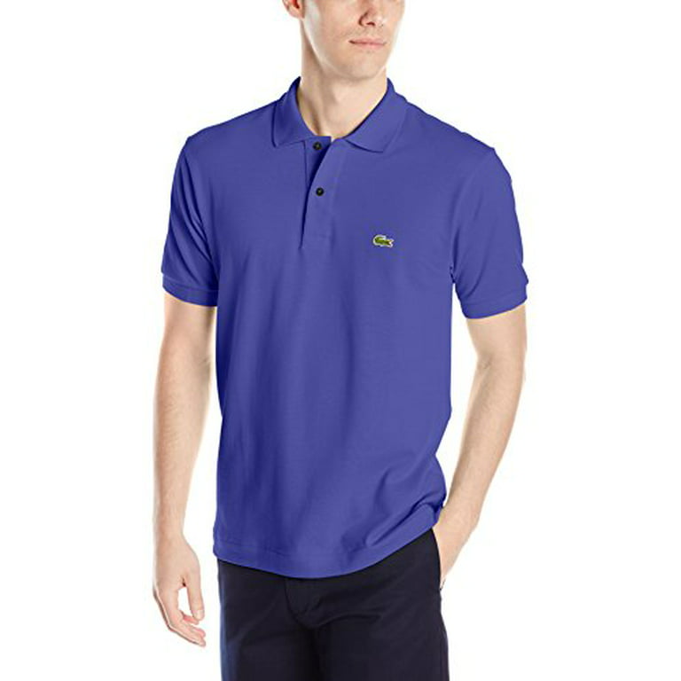 Lacoste L1212 : Men's Short Sleeve Classic Pique Polo Shirt Purple - Walmart.com