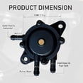 thumbnail image 2 of Fuel Pump for Briggs and Stratton 808492 808656 Mikuni, Lawn Mower Golf Cart Club Car Fuel Pump Small Engine Parts for John Deere kawasaki YamahaHonda with Filter and Oil Hose, 2 of 6