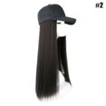 thumbnail image 2 of Perruque Cheveux Longs Chapeau Perruque Premium Aspect Naturel Perruque Cheveux Longs Raides pour Rendez-Vous Coiffure, 2 of 4