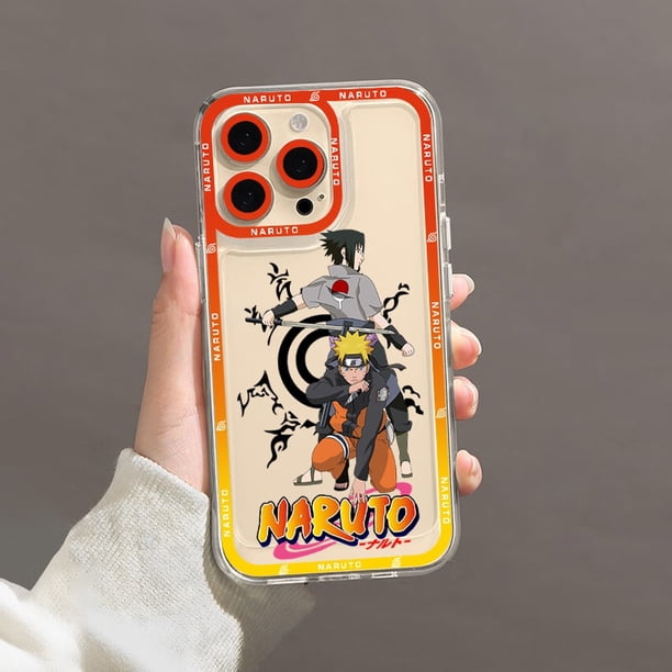 TOYS Anime Naruto Itachi Sasuke Kakashi OROCHIMARU Phone Case for iPhone 11 12 13 Mini 14 Pro Max transparent shellFor iphone 12promax Gao Jinjia LED