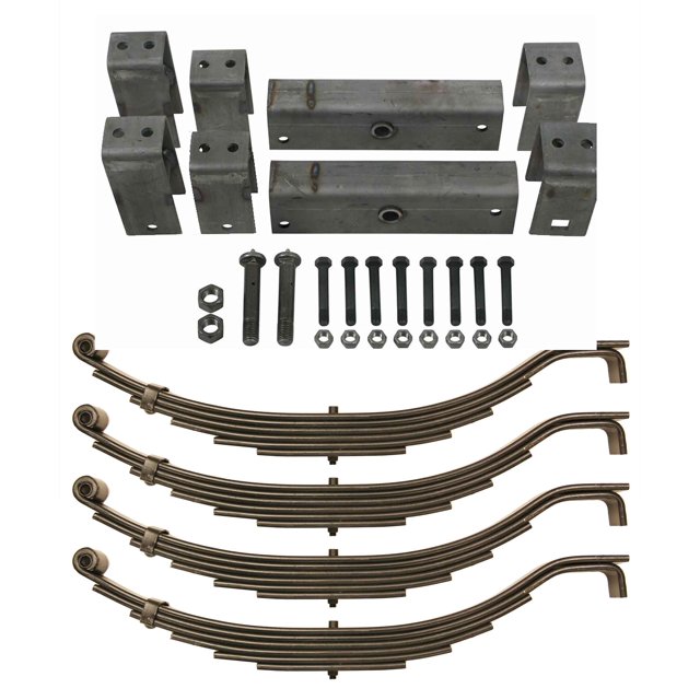 LIBRA 8000 8K Tandem Trailer Axle Suspension Kit 4000 Leaf Springs