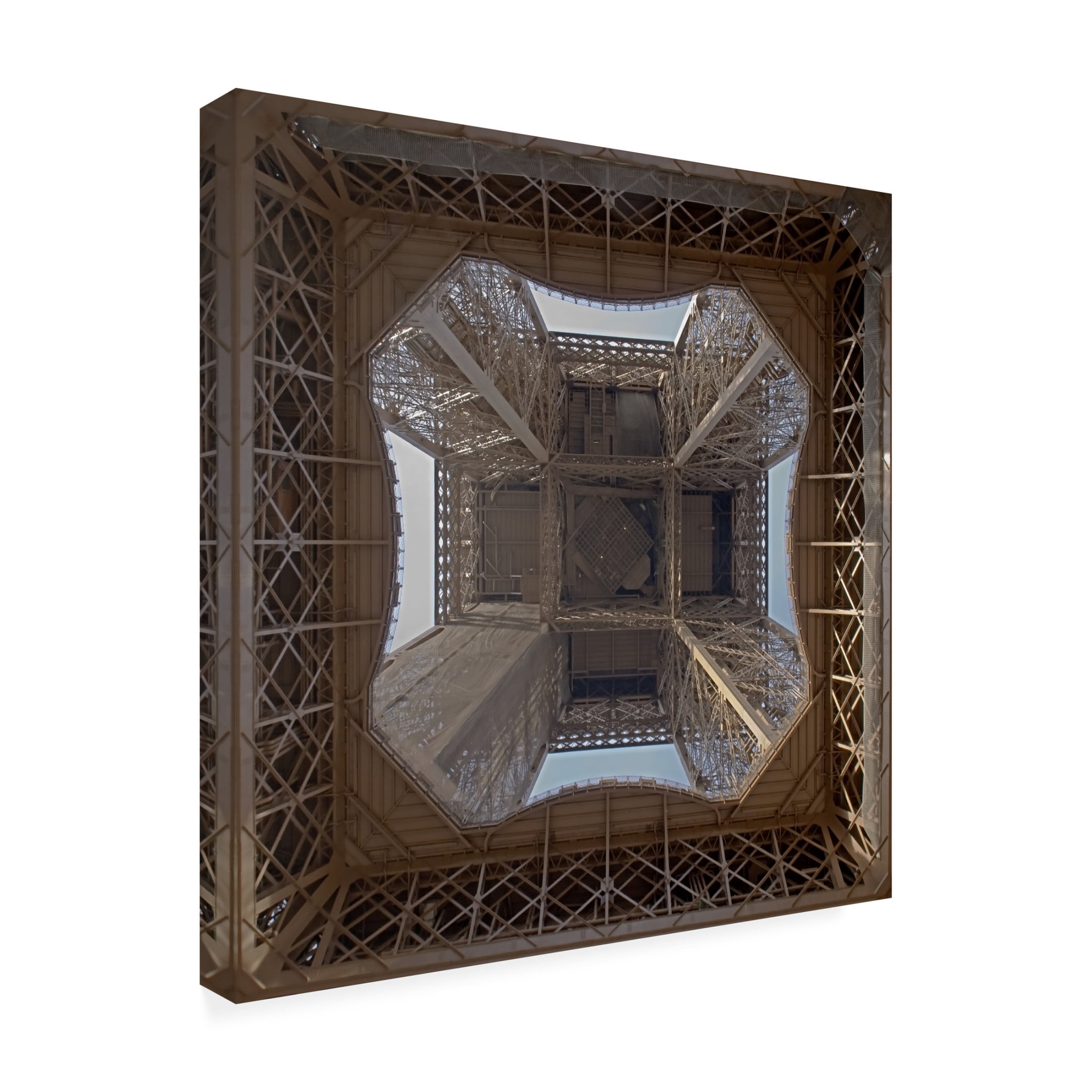 Canvas Wall Art - Thomas LENNE 'Under The Tower' Wall Art for Living Room, Bedroom, or Office Décor by Trademark Fine Art - 35 x 35 Inches