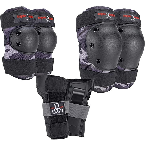 Ensembles de protection de 7 pièces, protège-genoux pour enfants,  équipement de protection avec coussinets de poignet réglables avec protège-coudes  de casque
