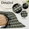 thumbnail image 3 of Sage Green Black Plaid Pillow Covers 12"x20", Vintage Star Buffalo Check Rustic Soft Brushed Microfiber Breathable Throw Pillow Covers, Pillowcase with Zipper for Couch Sofa Bedroom Living Room, 3 of 9