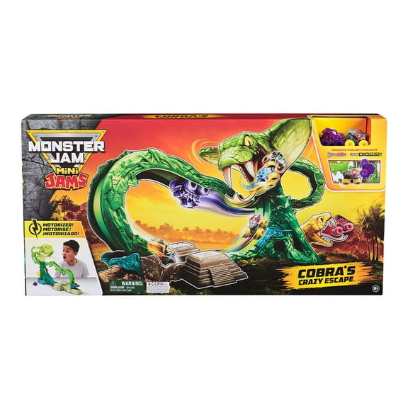 Set de Juego Monster Jams Mini Jams Cobras Crazy Escape