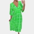 aDJFDGT Prom Dresses 2024 with Sleeves Blue Summer Dresses for Women