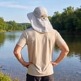thumbnail image 7 of Bucket Hat with Neck Flap Wide Brim Fishing Hat Breathable Mesh Sun Hat Adjustable Outdoor Hat for Hiking Camping Travel Walking and Outdoor Recreation, 7 of 7