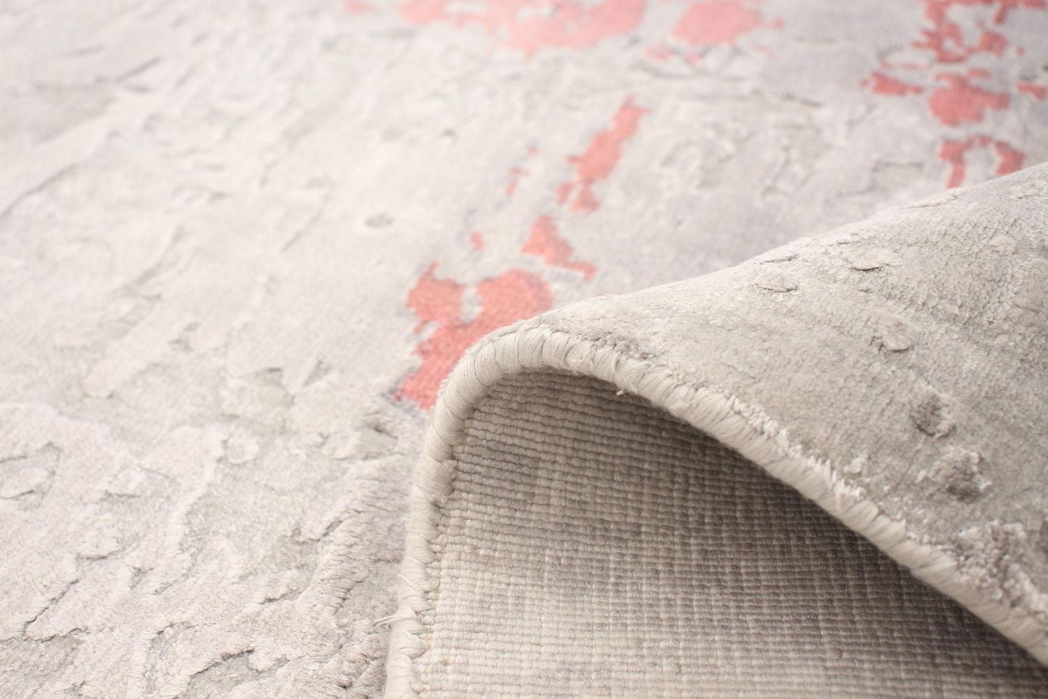 ECARPETGALLERY 5'4" x 7'8" Carved Galleria Hand Loomed Area Rug for Living Room, Dining Room and Bedroom in Grey