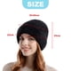 thumbnail image 2 of 1 gorro de lana de punto, versátil, cálido para exteriores, protección para los oídos, gorro frío, 2 of 5