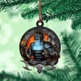 thumbnail image 5 of Personalized Welder Acrylic Ornament, 2-Sided Hanging, Heat Sublimation Print, Christmas Tree/Car/Backpack Decor, Holiday Gift, 5 of 6