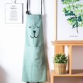thumbnail image 3 of Delantal de cocina KAIYANG impermeable de dibujos animados con bolsillo verde adulto talla 4, 3 of 4