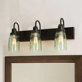 Mason jar sale vanity light fixture