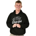 thumbnail image 4 of Can't Retire Full Time Grandpa Funny Men's Big & Tall Graphic Hoodie Brisco Brands 2X, 4 of 5