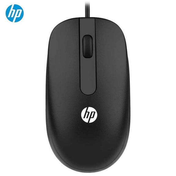 HP MOFYUO USB Optical Wired Mouse, Black Without Retail Packaging