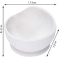 thumbnail image 2 of Cuenco para bebé con cuchara, silicona no tóxica para niños pequeños, ecológico, fácil de limpiar, mejor succión para alimentación independiente, gran capacidad (mármol, 1 pieza), 2 of 5