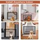 thumbnail image 2 of Puertas para perros para la casa, puertas para perros para puertas con valla de seguridad portátil que se instalan fácilmente en cualquier lugar, puertas para perros en interiores con, 71 x, 2 of 5