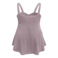 thumbnail image 7 of XIAONU Women Button Cami Tank Top Sleeveless Ruched Flared Hem Casual Blouse, 7 of 7